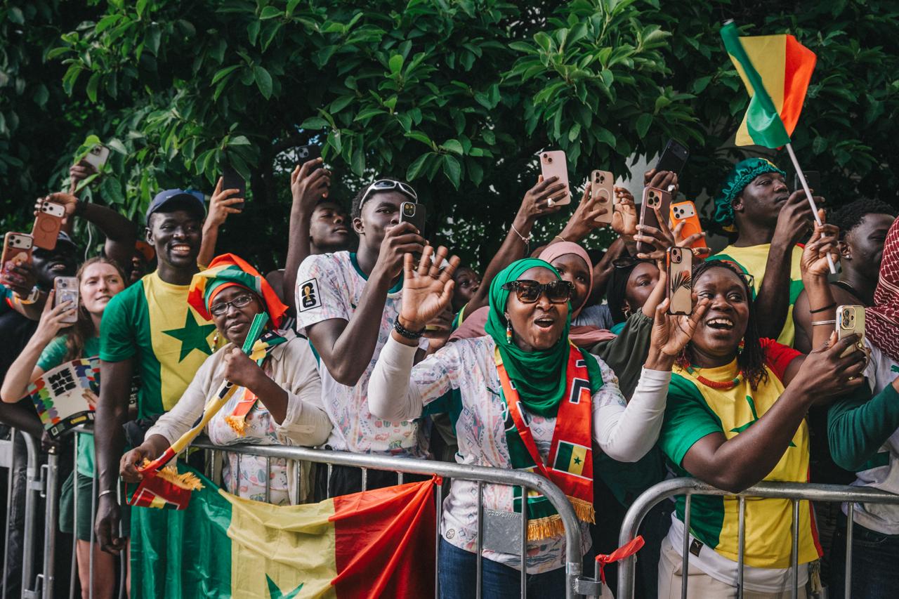 Les Lions du Sénégal accueillis chaleureusement à leur arrivée dans le New Jersey