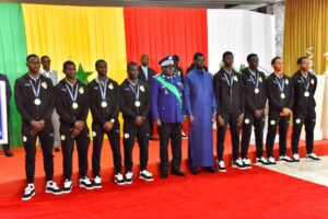 Les U15 et les U17 honorés par le chef de l’Etat